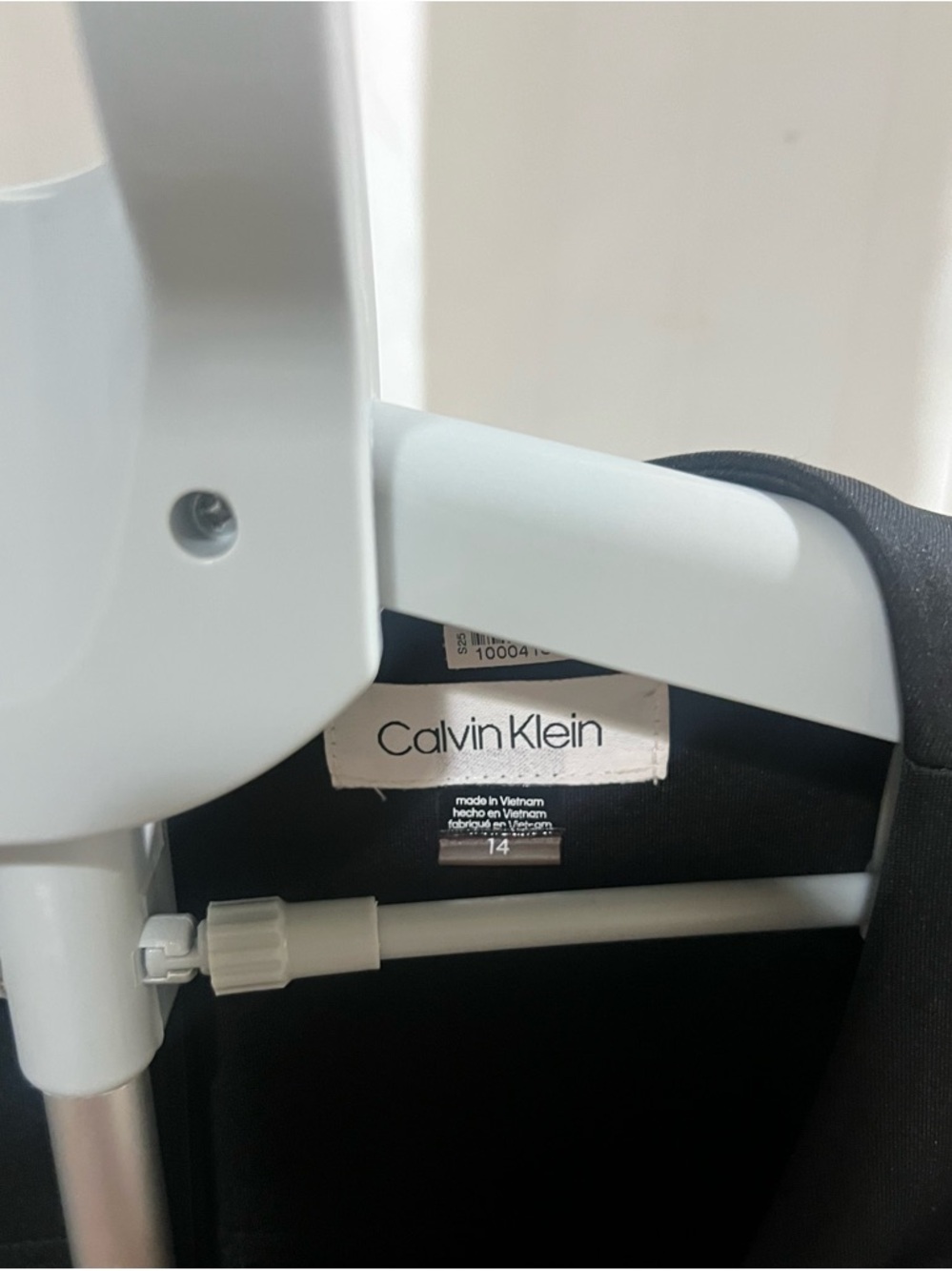 Calvin Klein Black and White Colorblock Midi Sheath Dress - Picture 5 of 5